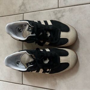 Adidas Black and Cream Men's Sneakers